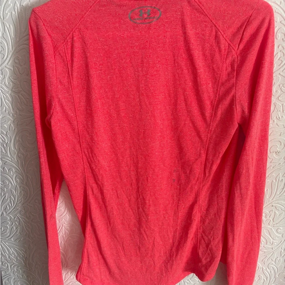 Under Armour fluorescent pink Athletic long sleeve quarter zip - small - Picture 5 of 7